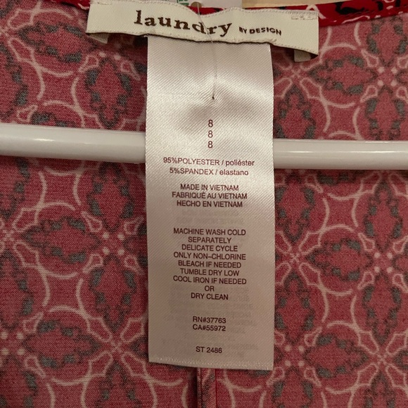 Red print dress - Picture 5 of 5